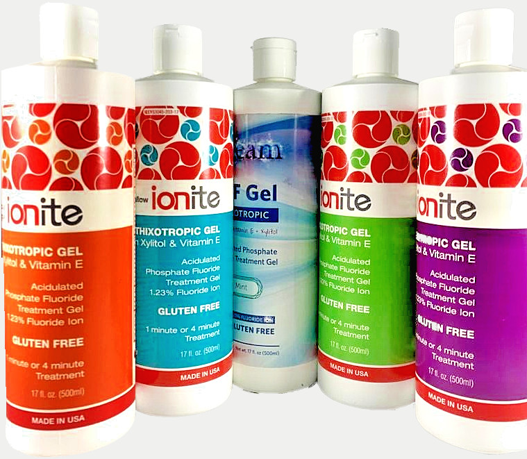 IONITE APF Thixotropic Gel with FLUORIDE Ion 1.23% 17 fl. oz (500ml) All Flavors