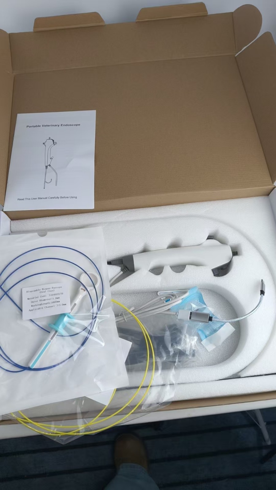 Length=650mm, high-definition USB Disposable Electronic Flexible Endoscope