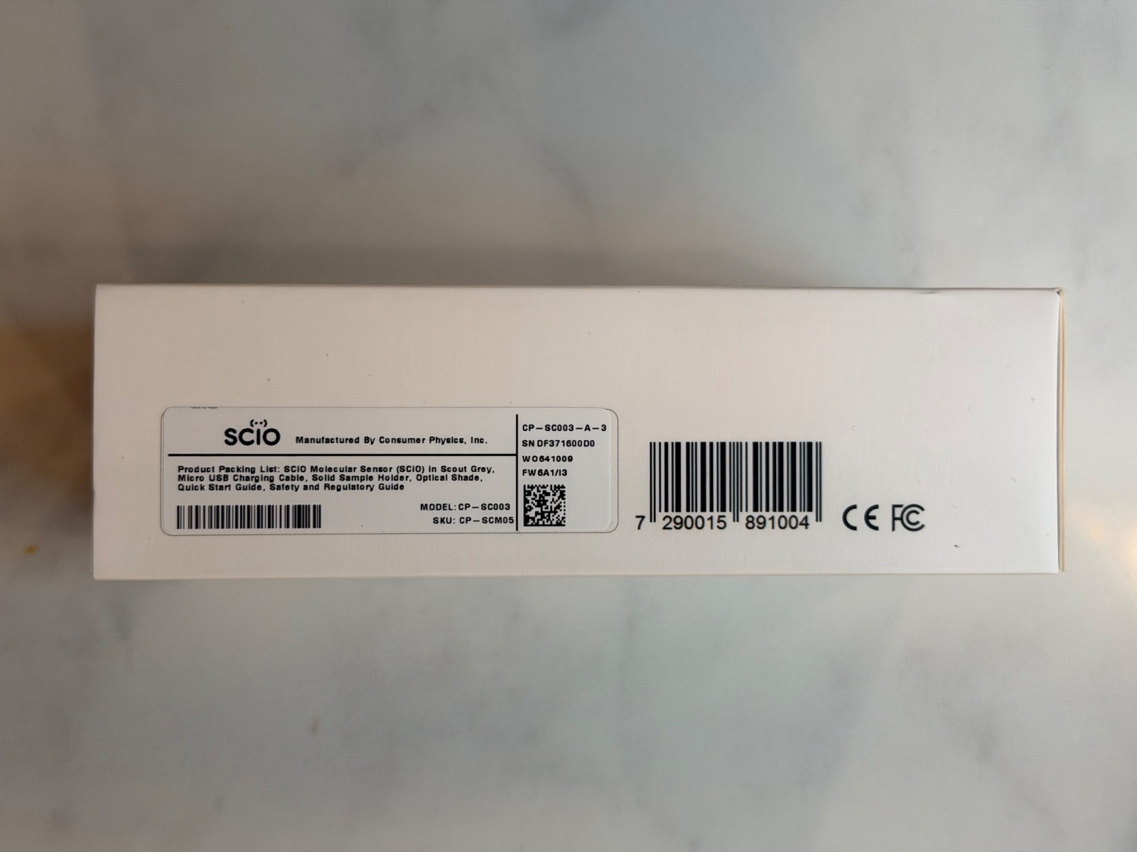 New Sealed SCIO Molecular Sensor, Consumer Physics, CP-SC003-A-3, CP-SM05