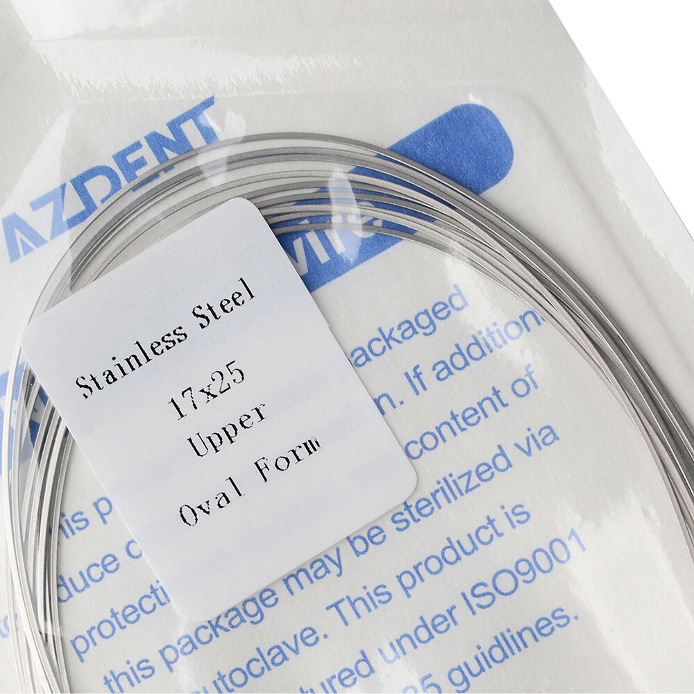 Dental Orthodontic Stainless Steel Arch Wires Rectangular Ovoid Form FDA