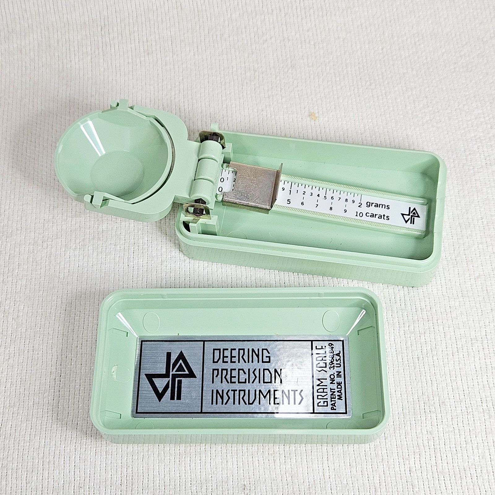 Vintage Deering Precision Instruments Gram Scale Up To 1 Gram / 10 Carats w/Box