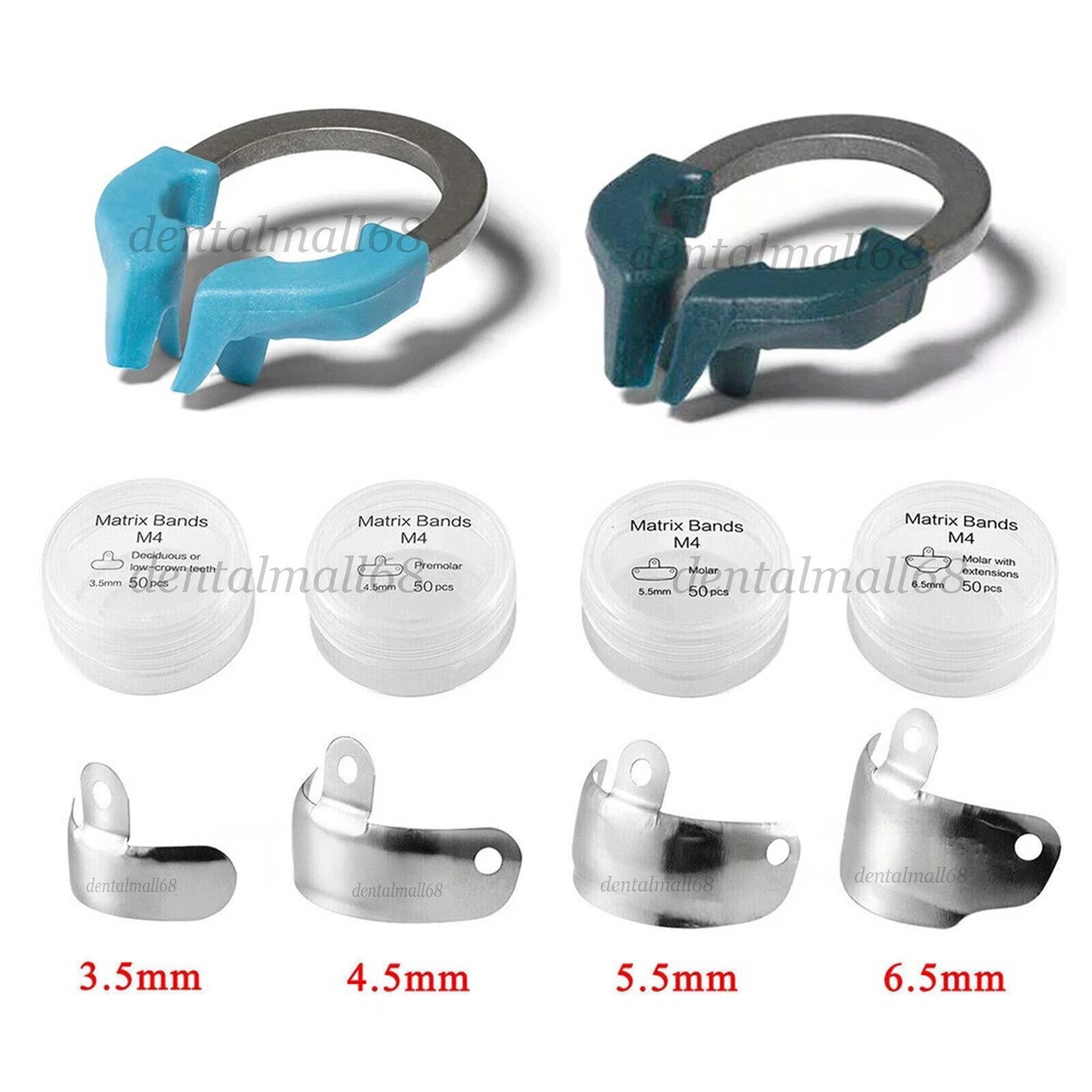 Dental Matrix Bands Ring Sectional Matrice Clamp Fit Garrison Palodent V3 System