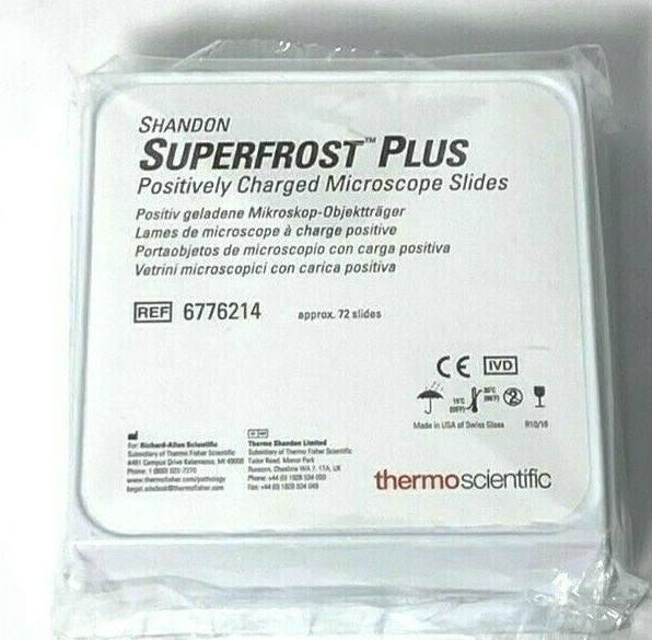 THERMOSCIENTIFIC SHANDON SUPERFROST PLUS MICROSCOPE SLIDES 6776214 1BOX