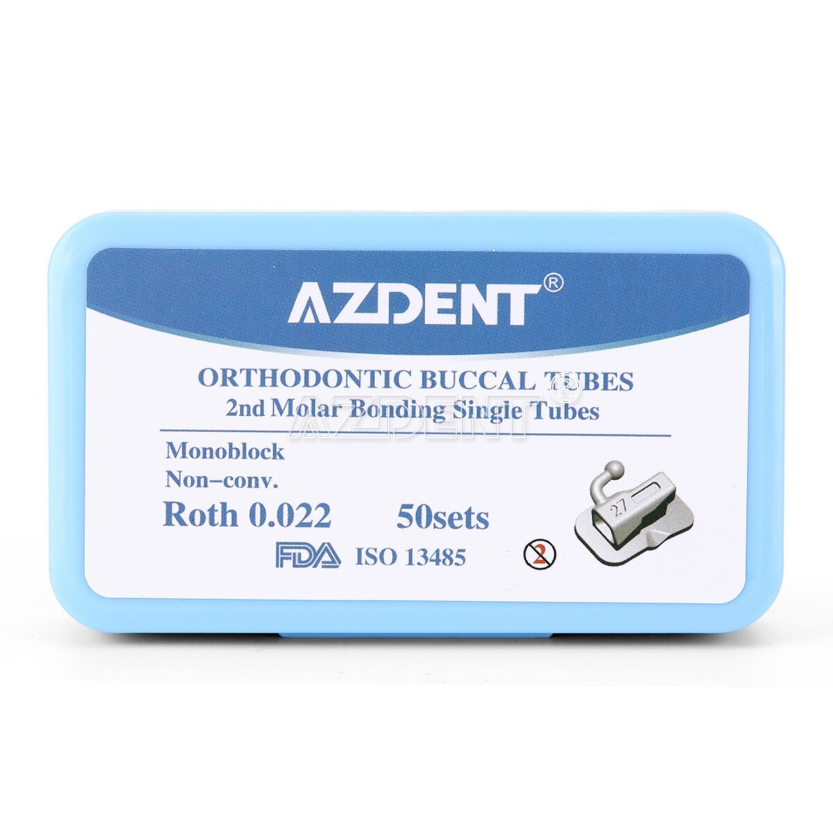 AZDENT Dental Orthodontic Buccal Tubes Roth/MBT 022/018 1st Molar /2nd Motor