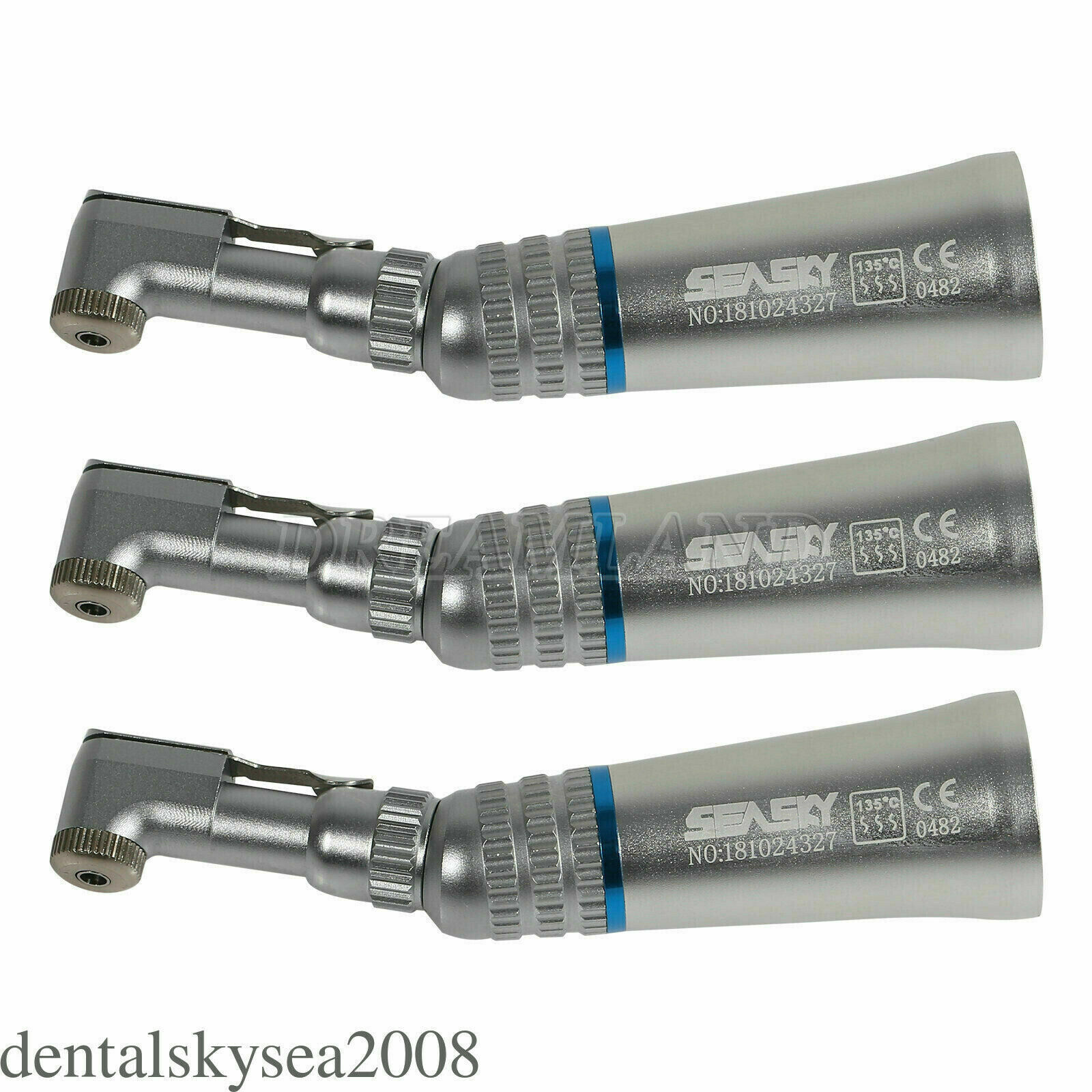 3 Set NSK Style Dental Slow Low Speed Contra Angle Latch fit 2.35mm burs EX203