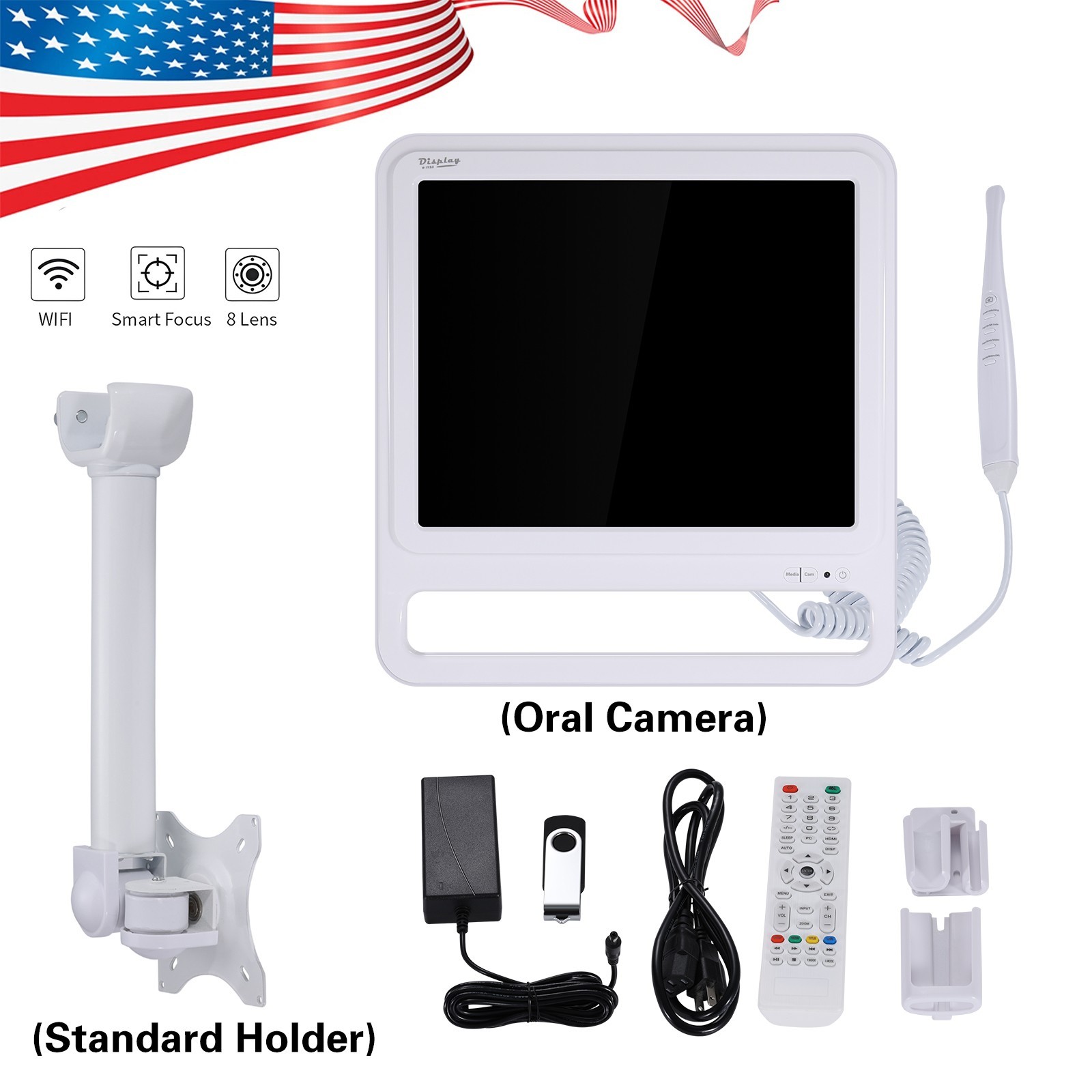 17 Inch Dental Intra Oral’Camera 16 Megapixel Intraoral LCD Monitor With Holder