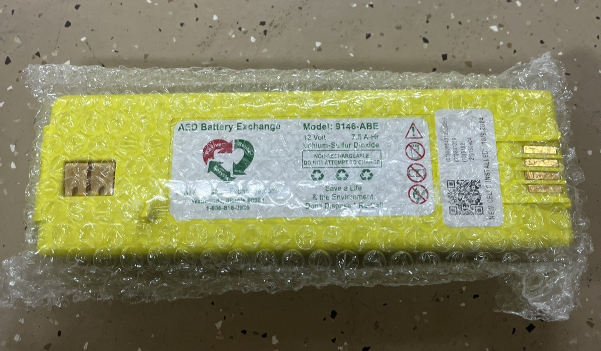 Cardiac Science Intellisense Lithium Battery for PowerHeart G3 AED 9146-ABE 100%