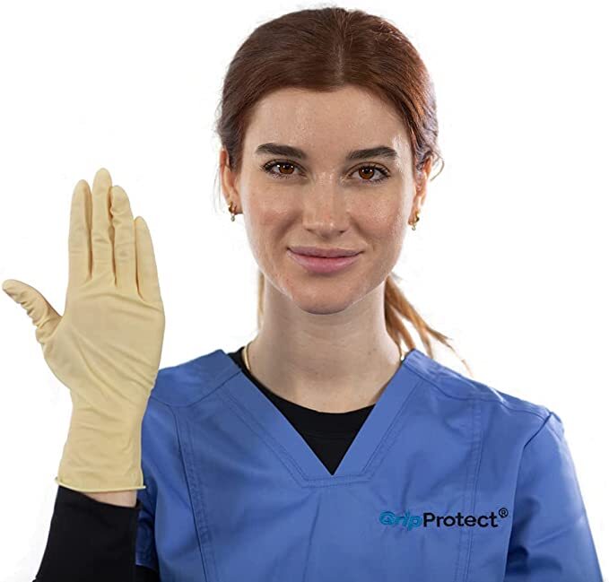 GripProtect Ultra 8 Mil Latex Exam Gloves – GP5701, GP5702, GP5703, GP5704