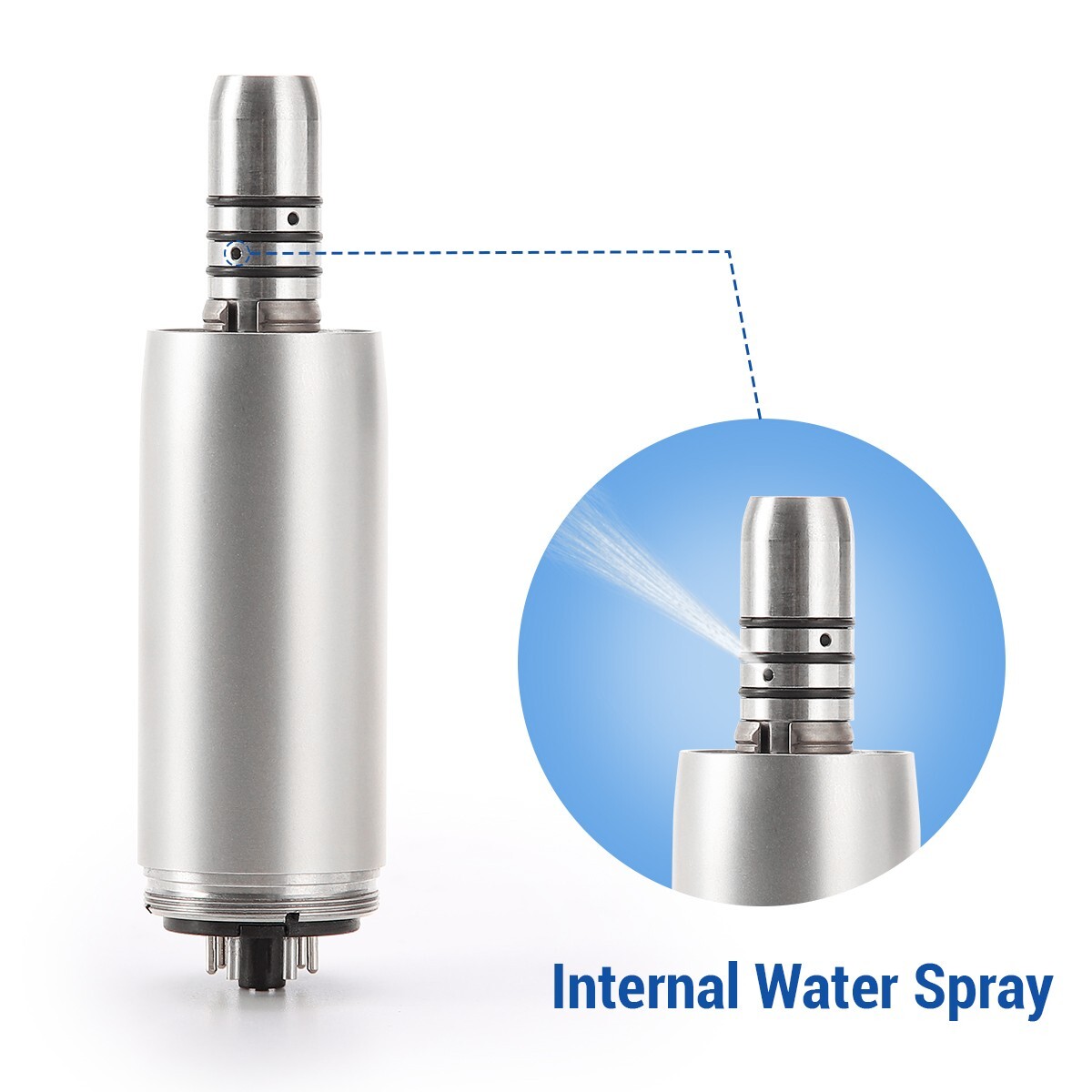 AZDENT Dental Brushless LED Electric Micro Motor 4 Holes 1:1/1:5/16:1 E-Type