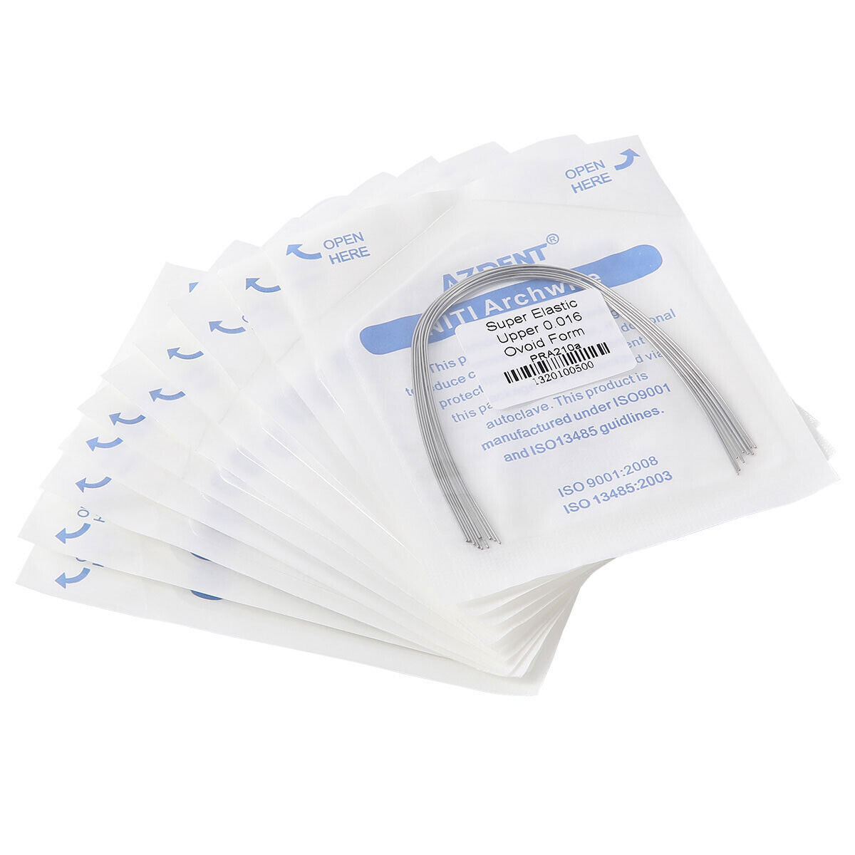 dental Orthodo super elástico niti redondear alambre ovoide/naturaleza/cuadrado