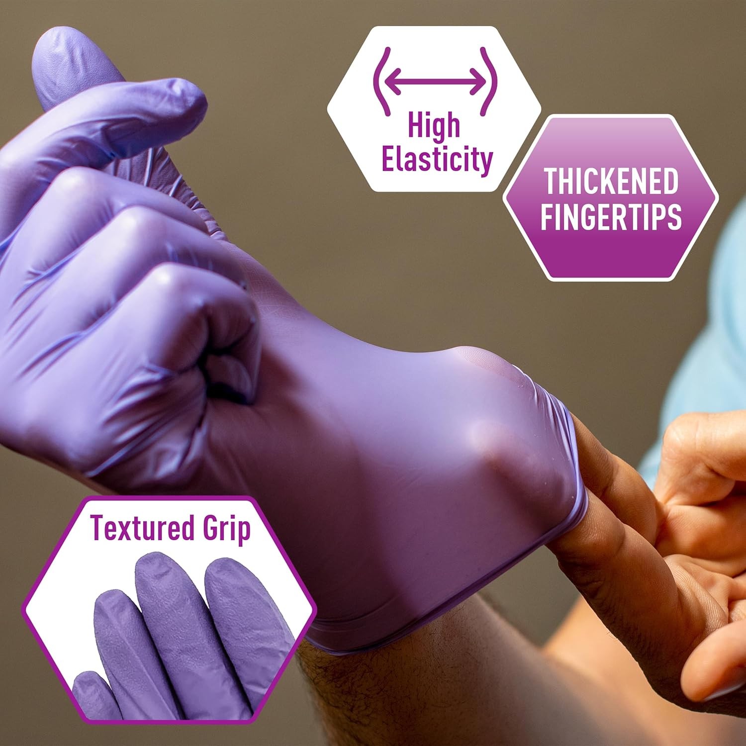 MedPride Powder-Free Nitrile Exam Gloves, Medium, Medium (Pack of 1000)