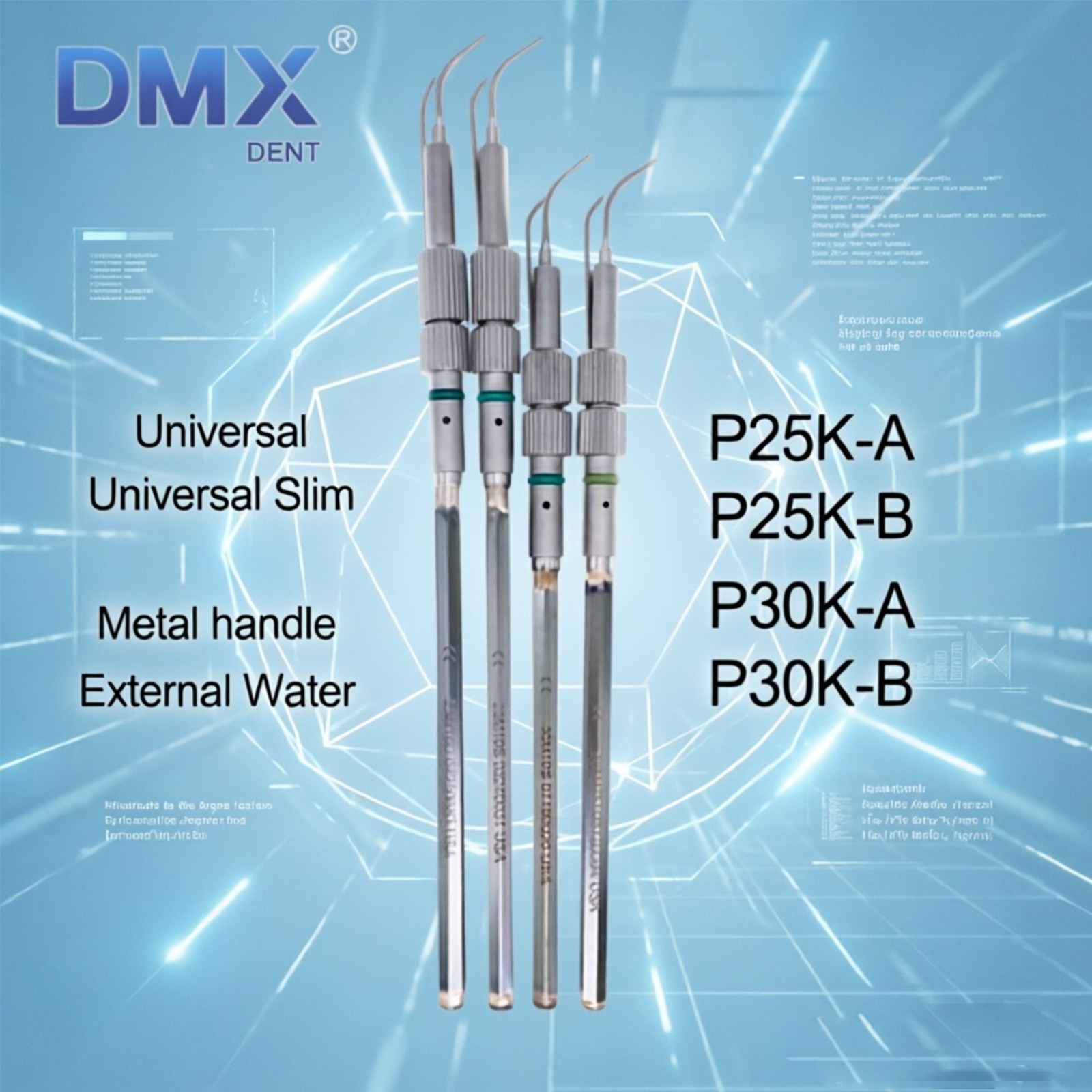 DMXDENT Cavitron Dental Inserts Tips Ultrasonic 25k/30k Slim Series Fit EMS/ART
