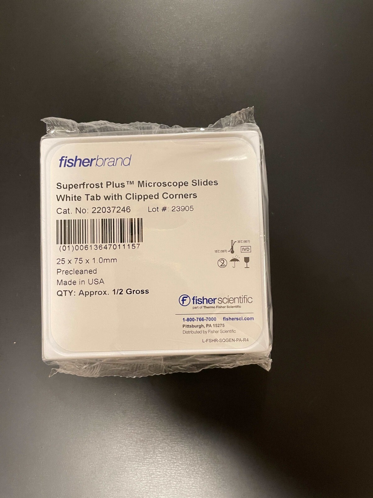 4 packs SEALED NEW- Fisherbrand Scientific superfrost Microscope Slides 22037246