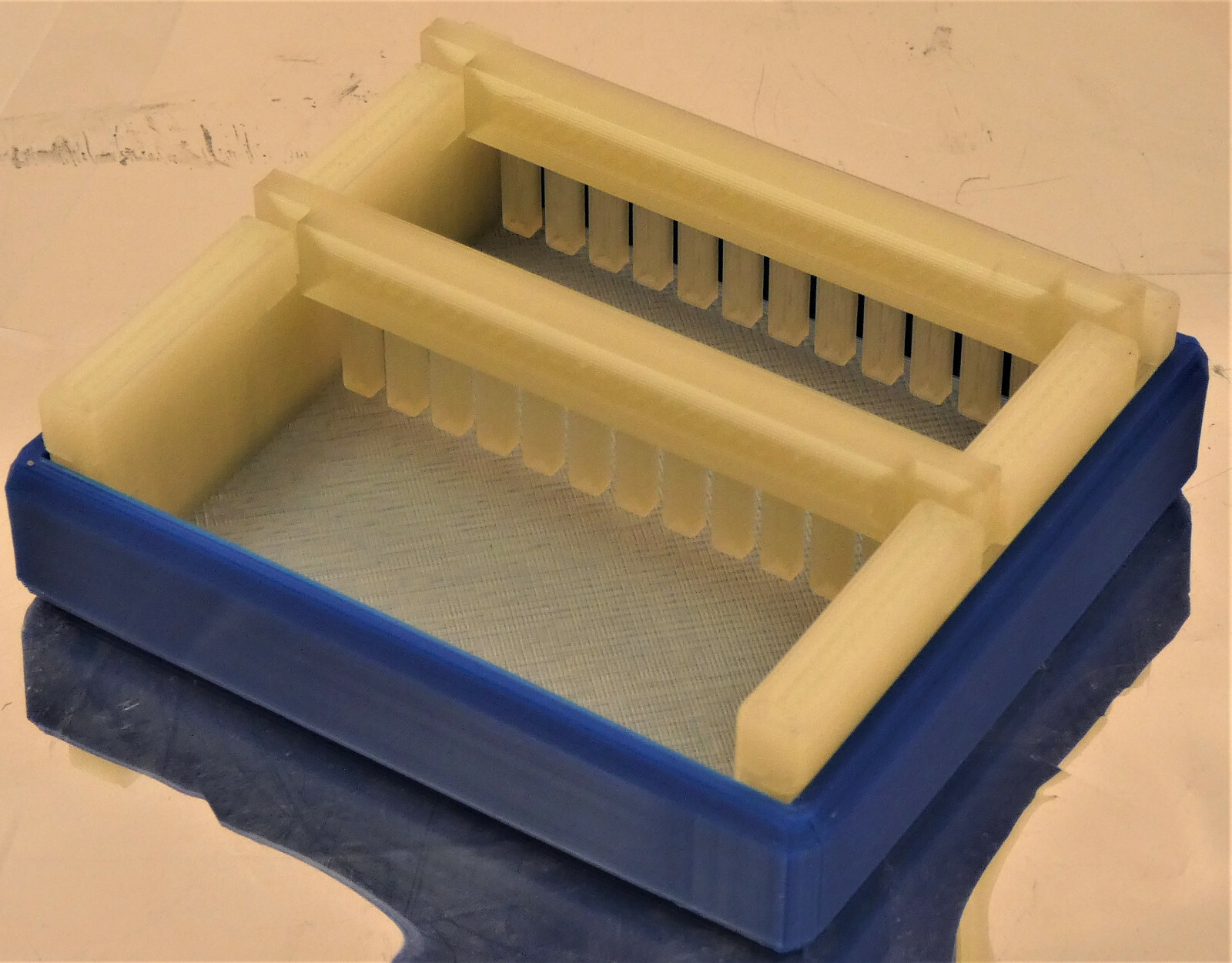 70 mm DNA Agarose Gel Comb Cast Box Horizontal Electrophoresis 12 Combs 2 Tray
