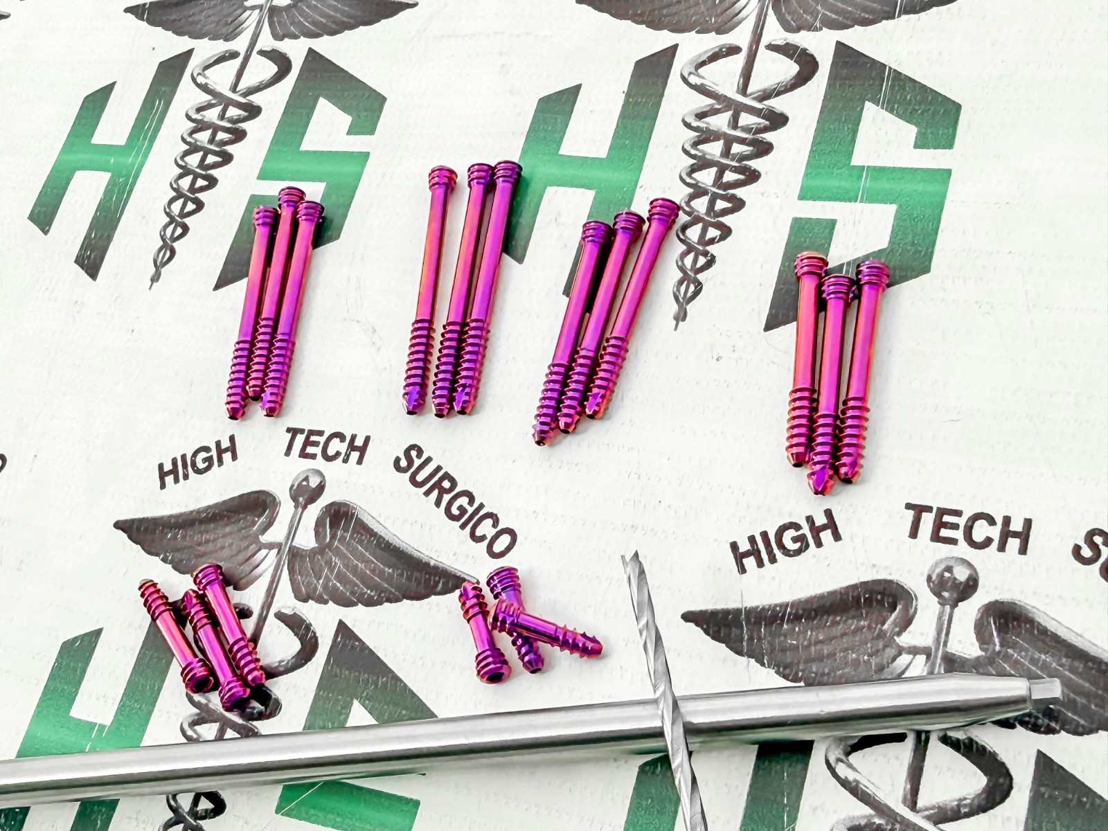 3.5mm HerBèrt Cannulatèd Screws Titanium 14-40mm Set of 44 Pcs + Driver & Bit