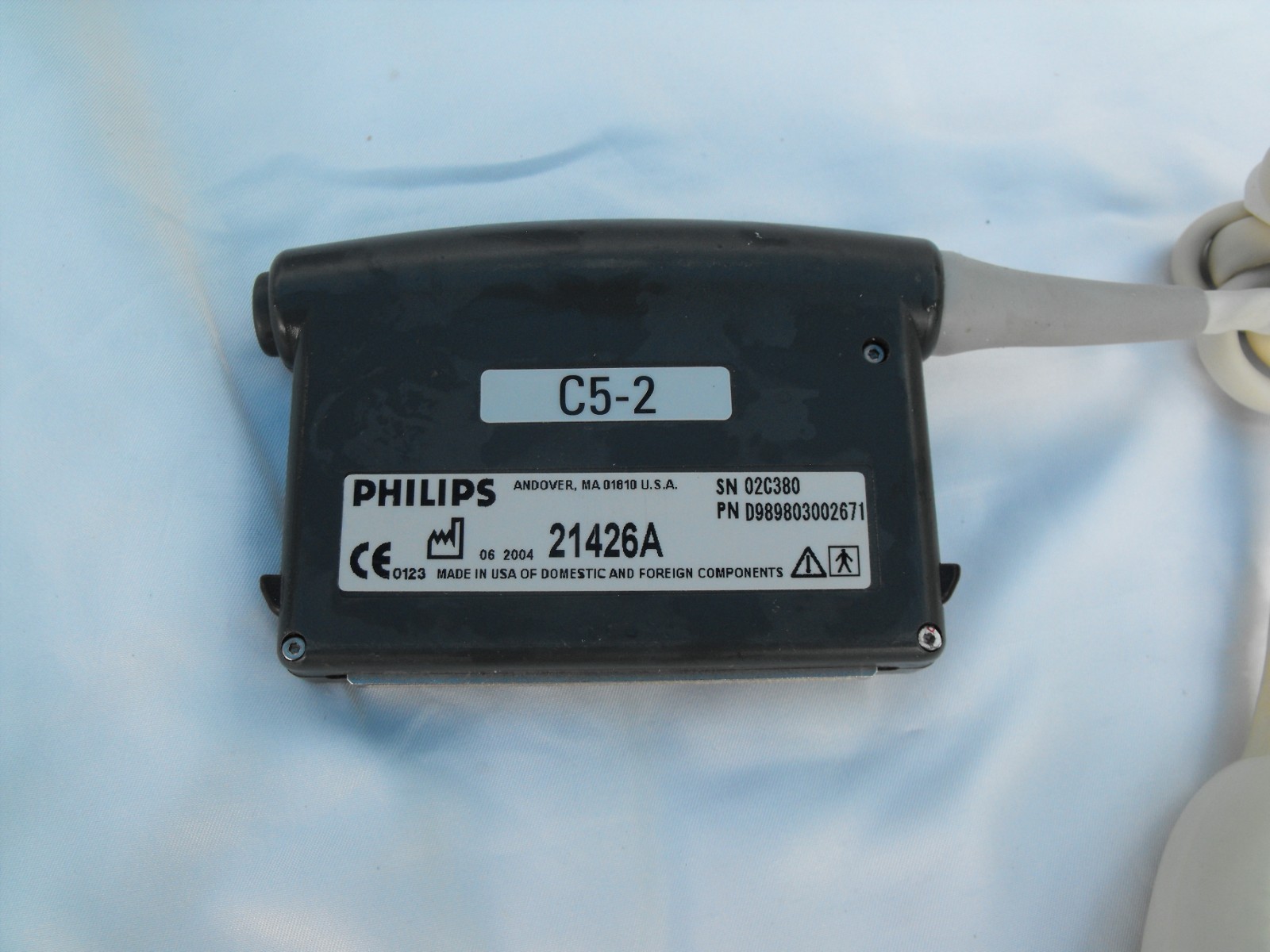 Philips C5-2 Transducer Probe Curved Array #21426A