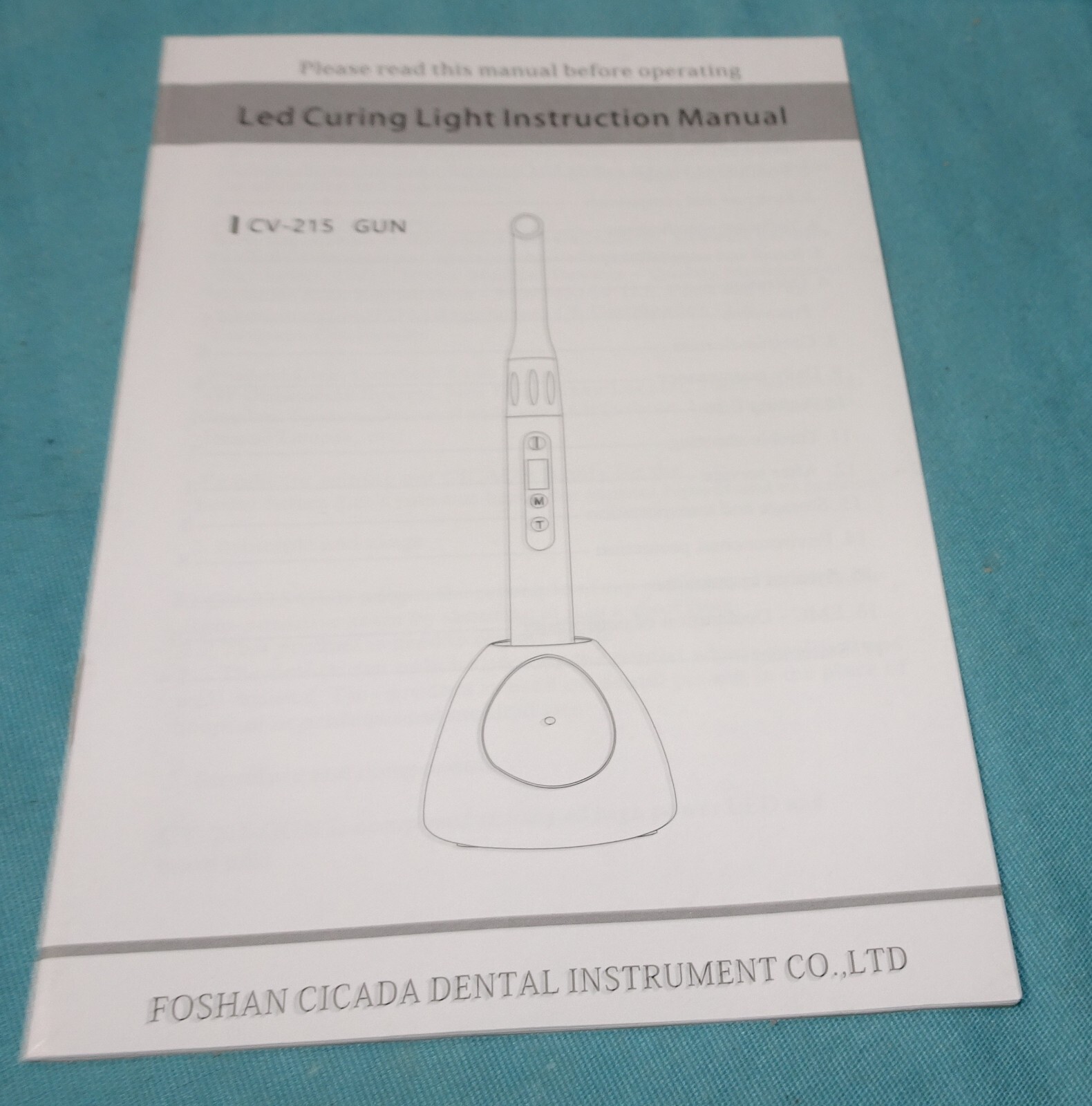 new open box = cicada led curing light cv 215 gun