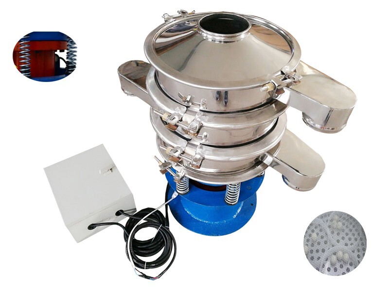 INTBUYING Vibrating Screen 2-Layer Sieve Shaker w/Lid And 20,100 mesh Sieve
