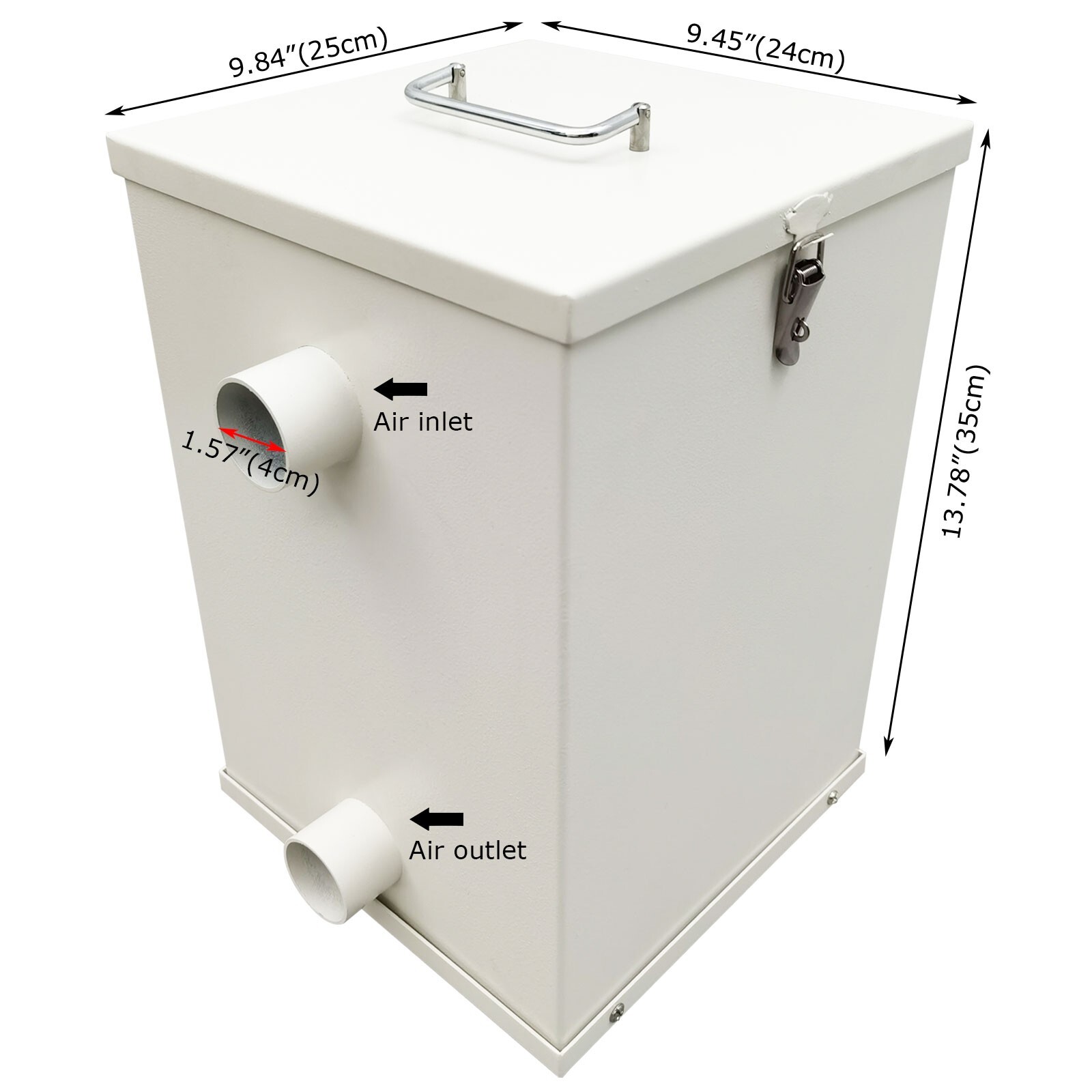 800W 110V Lab Vacuum Cleaner 70m³/h Dust Collector -60dB Silent Portable