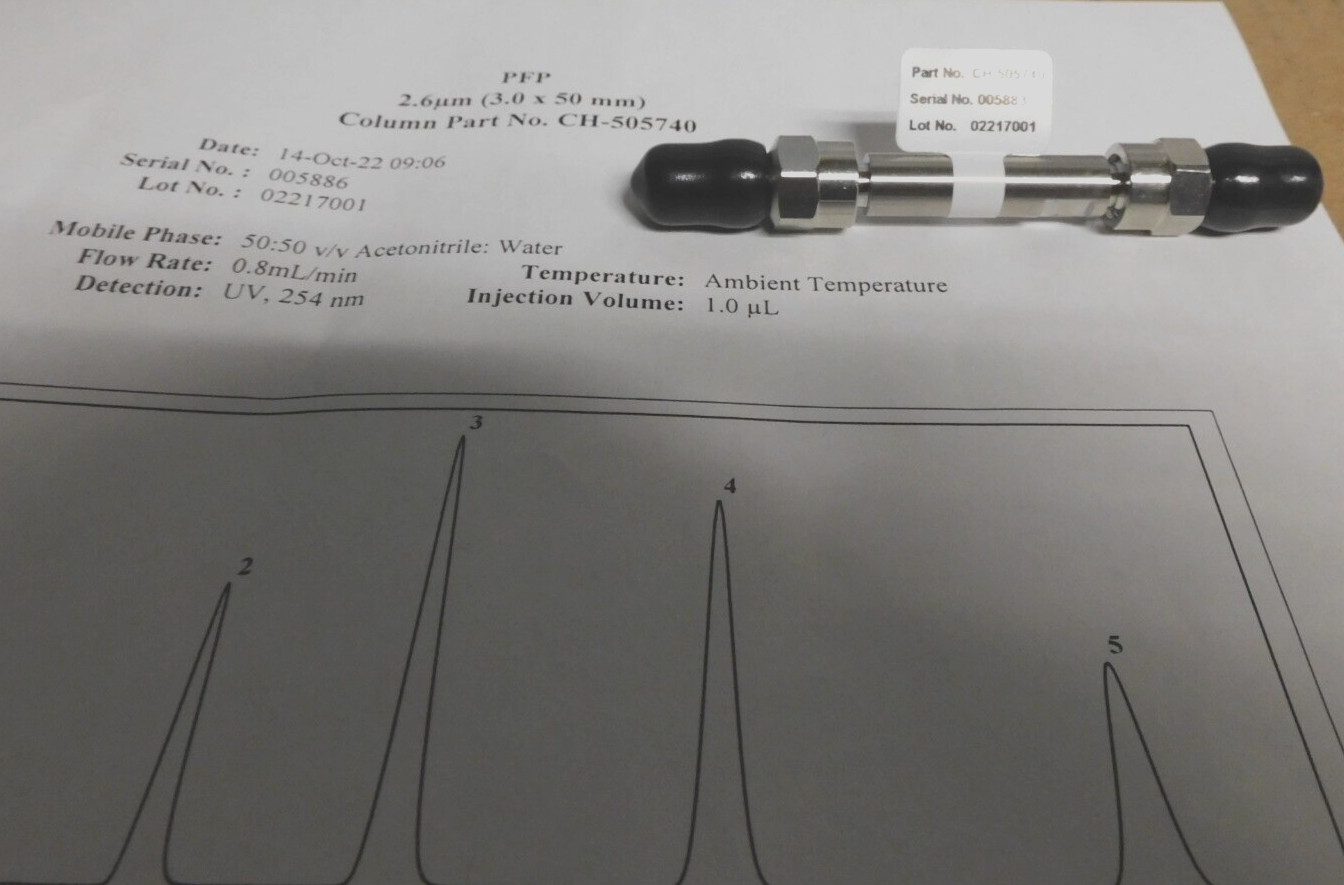 NEW Thermo Scientific Dionex 3X50mm Column / PFP 2.6um HPLC / with Certificate