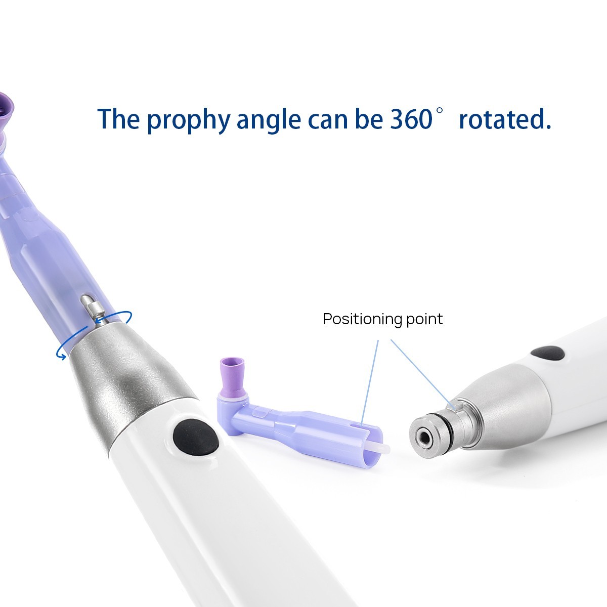 5Pcs Dental Lab Ceramic Diamond Grinder Zirconia Porcelain Polisher HP CD2123