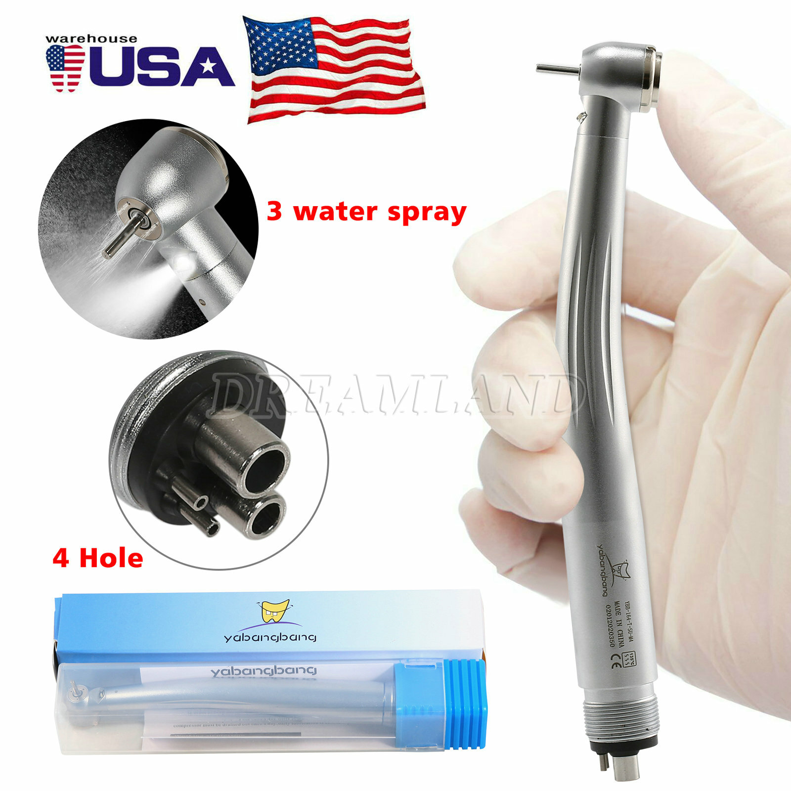 Dental LED E-Generator High Speed Handpiec Torque 4 Hole 2 Hole