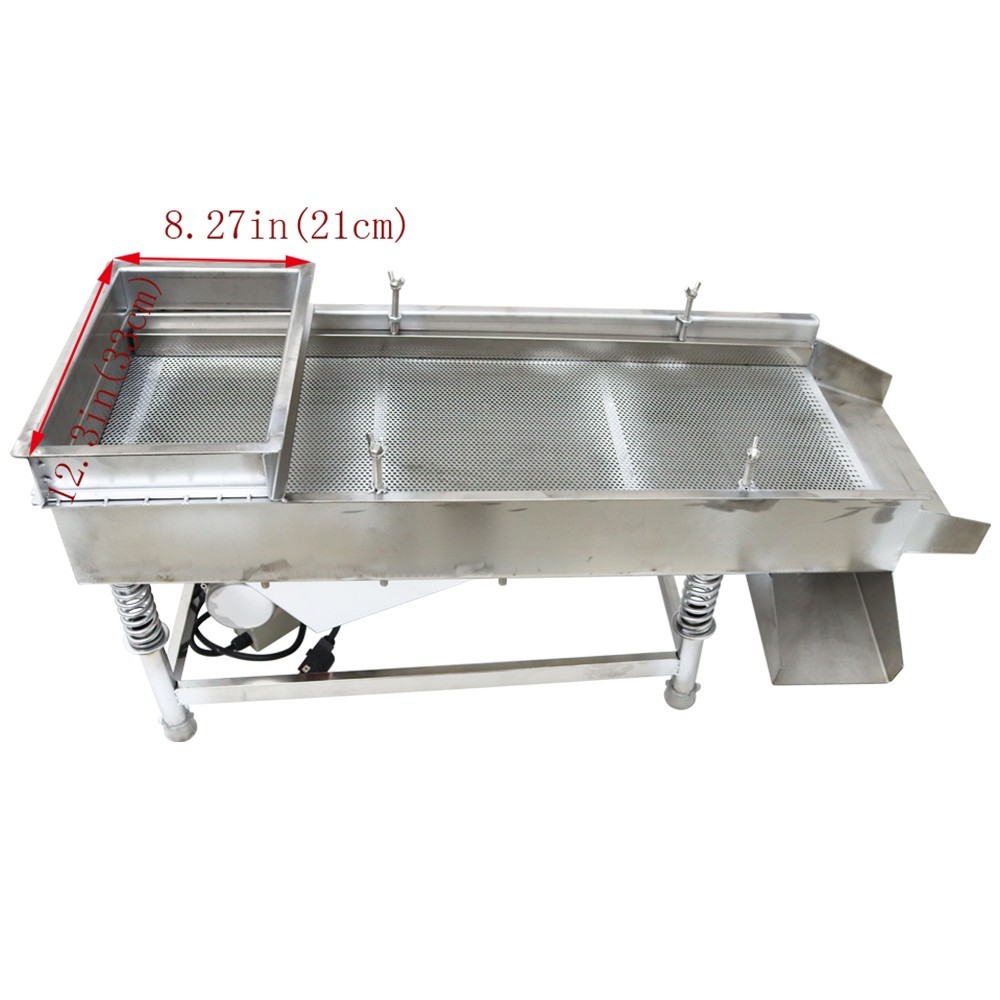 Open Box！Single Layer 3mm Linear Vibrating Screen Sieve Machine Industry Shaker