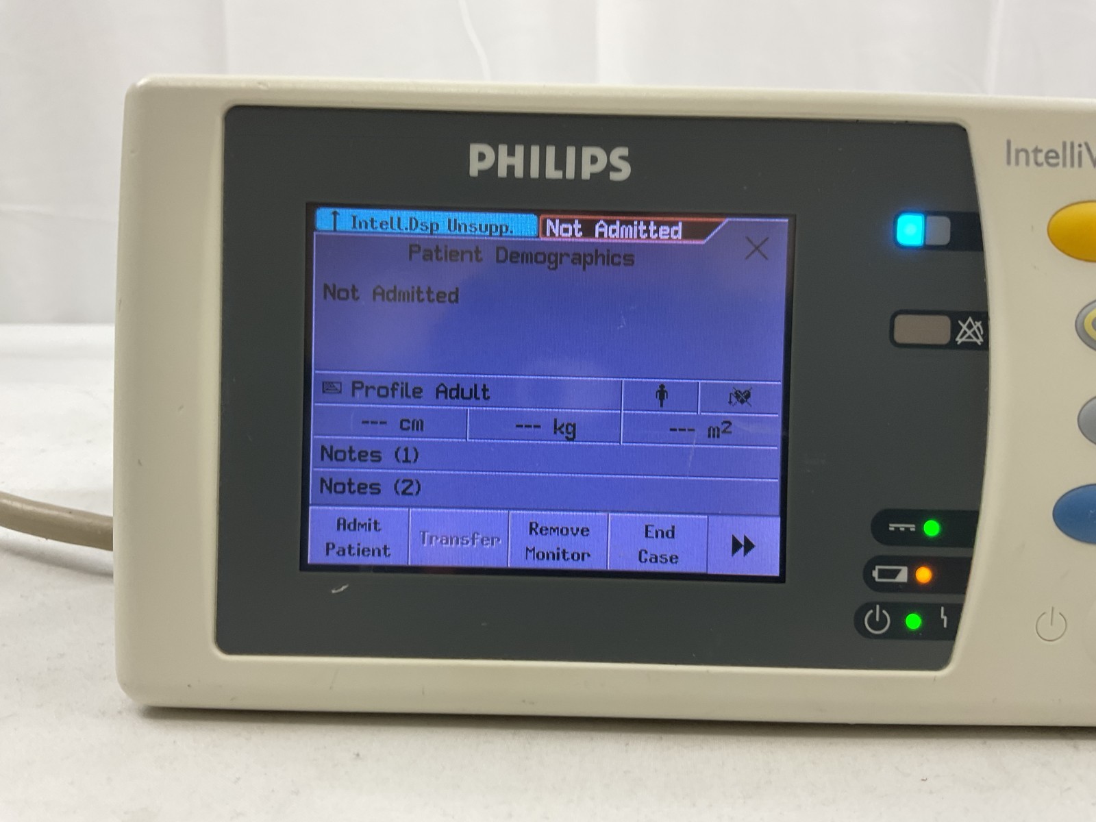 Philips IntelliVue X2 M3002A Portable MP2 Sp02 ECG MMS Patient Transport Monitor