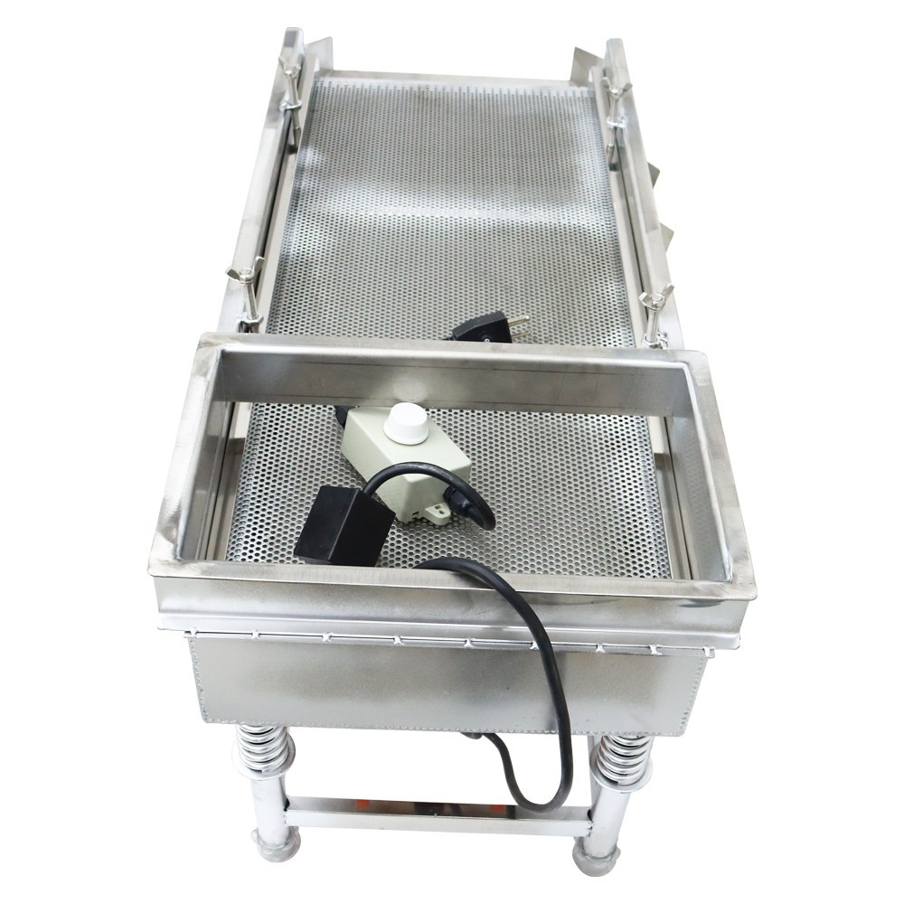 Open Box！Single Layer 3mm Linear Vibrating Screen Sieve Machine Industry Shaker