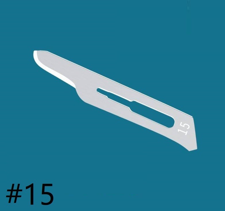100pcs/box Dental Surgical Blade Sterile Carbon Steel Scalpel #10/11/15/22/24/60