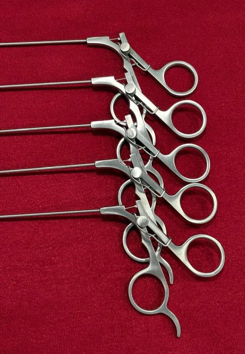 5pc-Laparoscopic Suture Passer Fascial Closure Port Closure 2.5mmx170mm Reusable