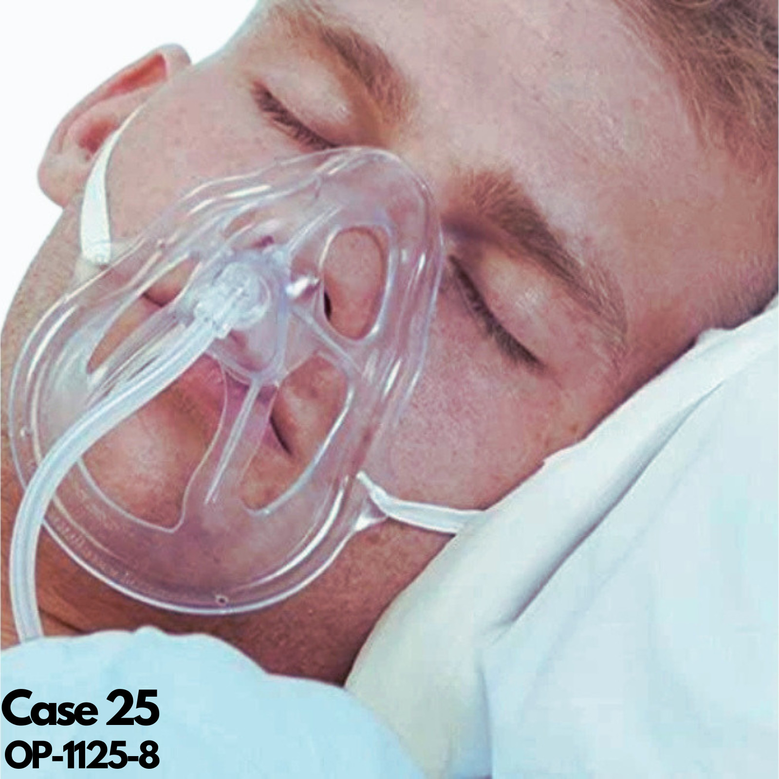 OxyMask OP-1125-8 Oxygen Mask with Standard Connector 25Ct