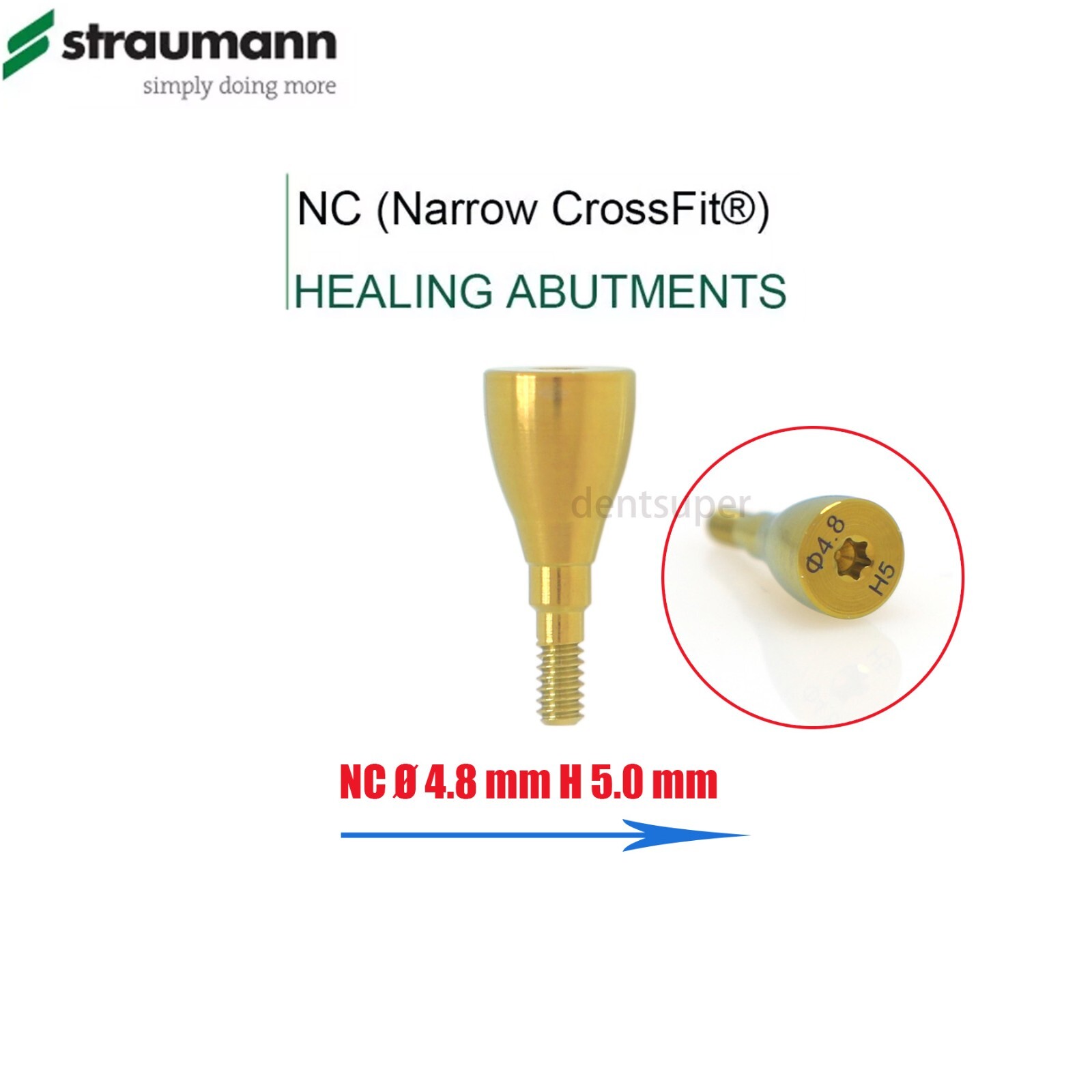 Dental Healing Cap Compatible Straumann ITI Driver RC NC 4.5/5/6.0 Screw Sizes