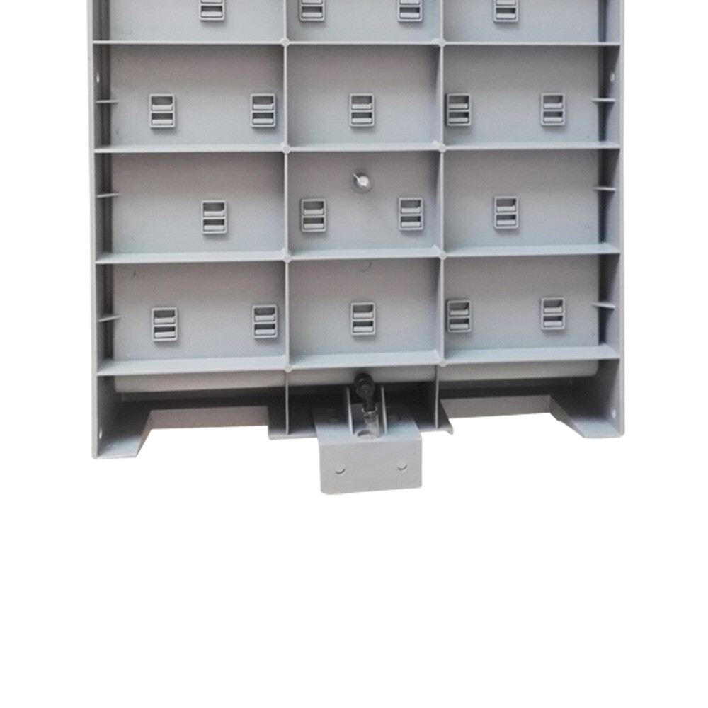 2PCS Lab Supply Wall Desk Drying Rack 27 Pegs Cleaning Equipment Grey PP Shelf