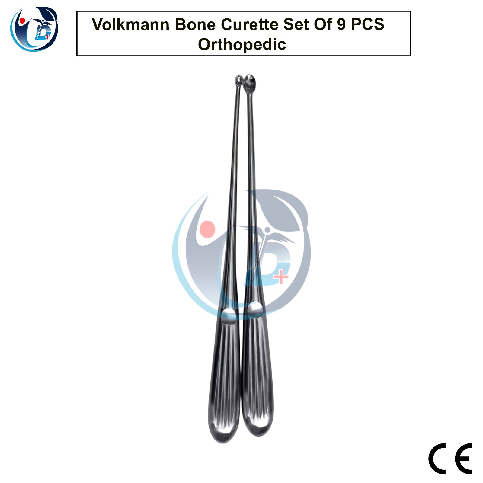 Volkmann Bone Curette Set Of 8 PCS Orthopedic Spine Surgical Instruments Set