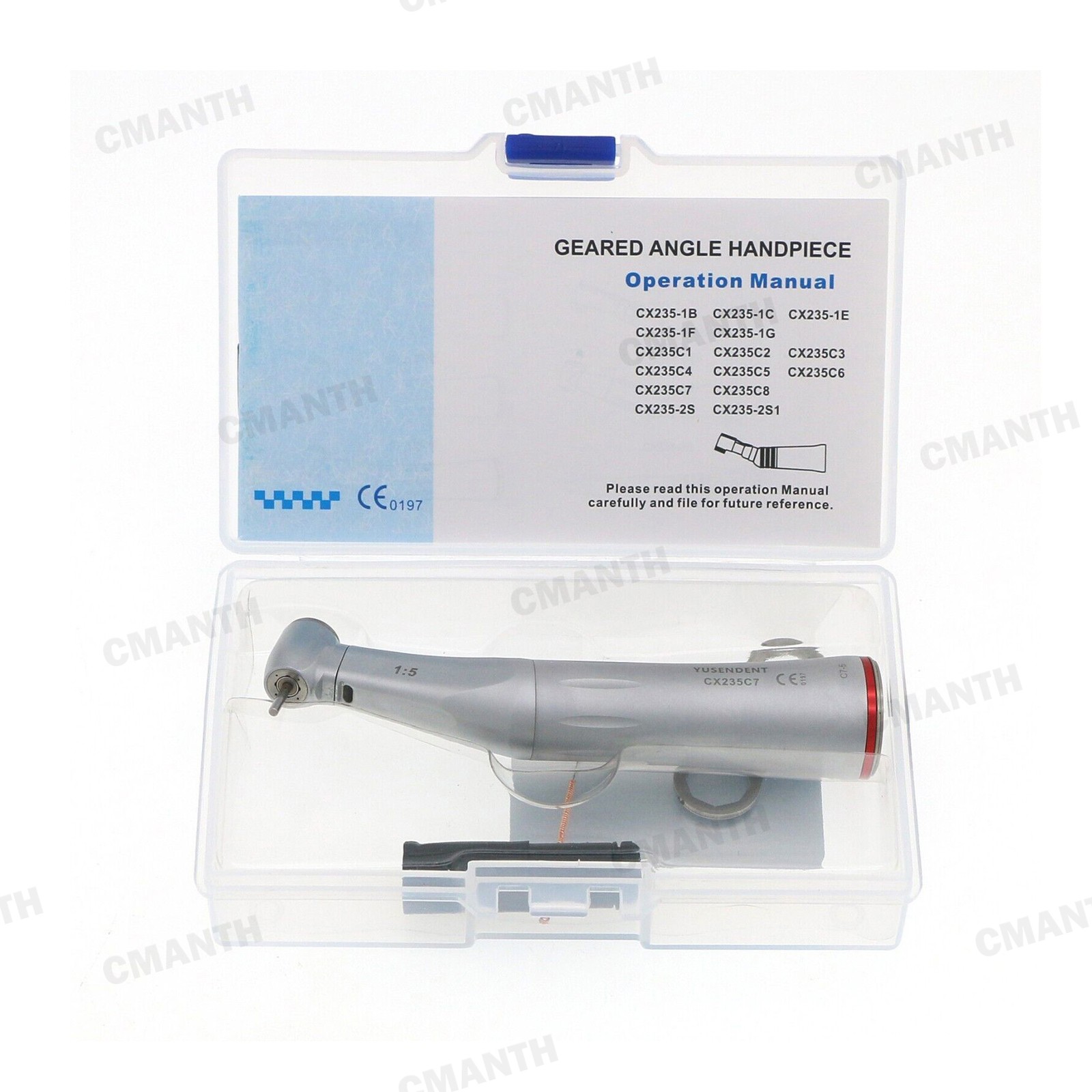 COXO Dental Contra Angle Handpiece 1:5 Fiber Optic Increasing Speed Turbine C7-5
