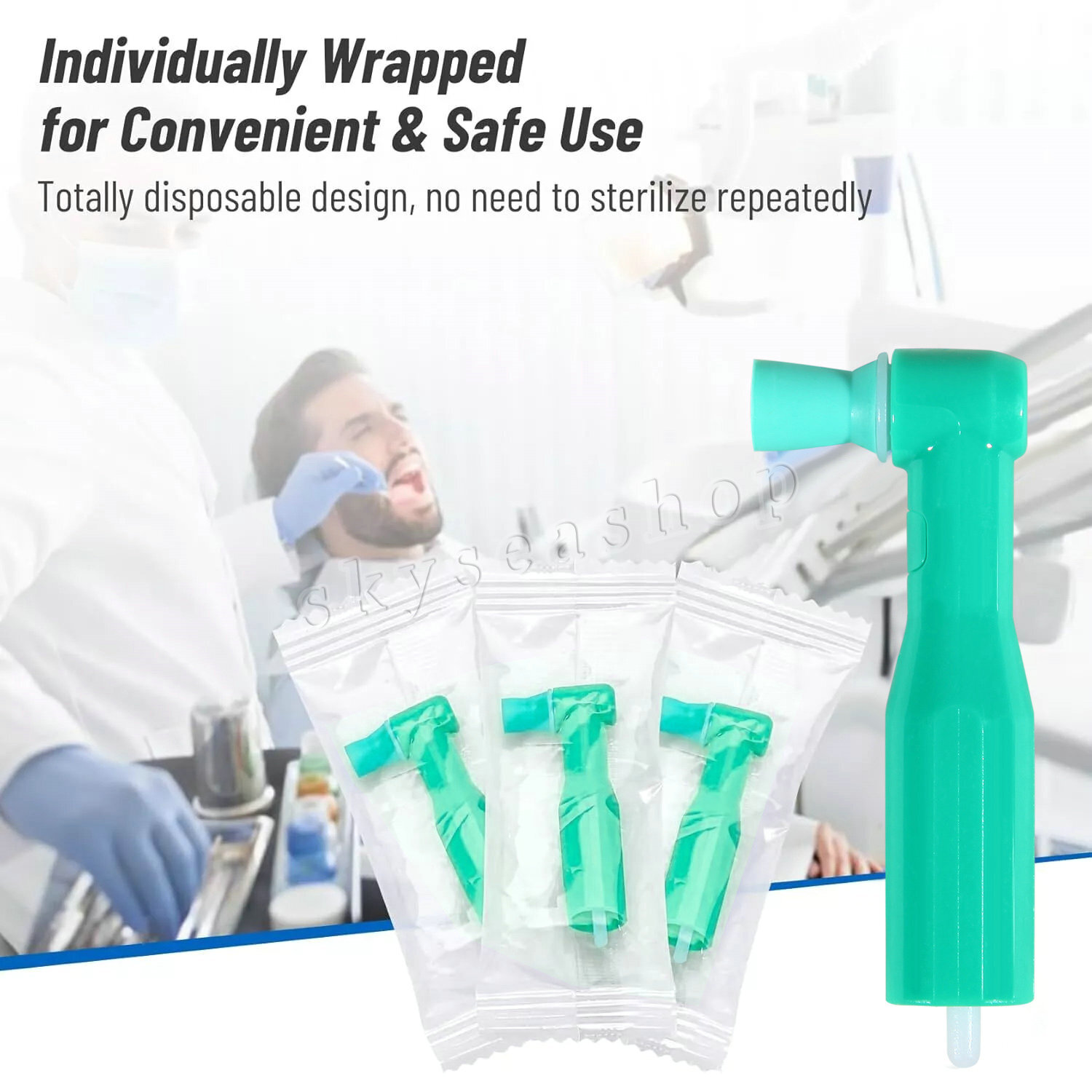 Dental Prophy Angles Soft Cup, Disposable & Latex Free (1 Box of 100pcs)