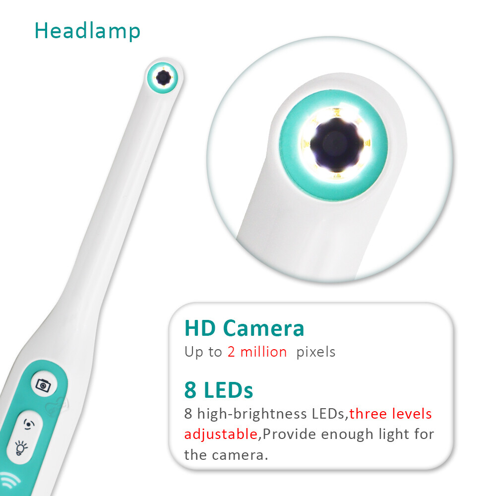 DC-W WiFi Dental Camera Adjustable LED Lights IP67 Waterproof