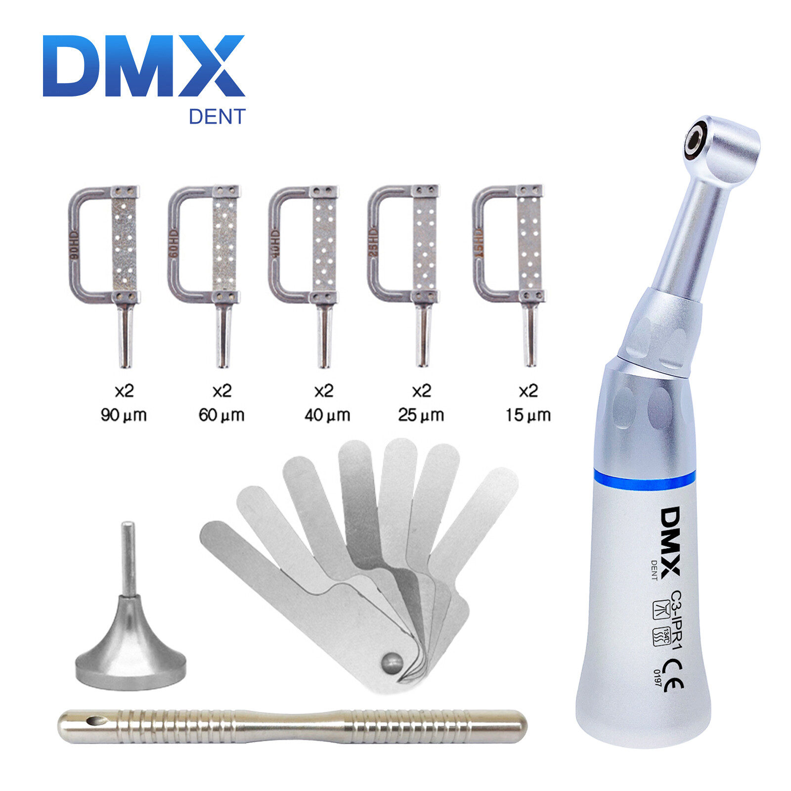 DMXDENT Dental Handpiece 1:1/4:1 Contra Angle Reduction/IPR Interproximal Strips